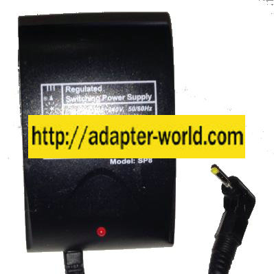 SUPER SP8 EUROPEAN PLUG AC ADAPTER DC3-15V 12VA 800mA New 1 x 2