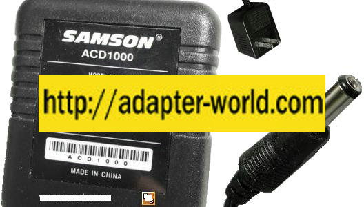 Samson ACD1000 WT41-1800200DU AC ADAPTER 18Vdc 200mA 2.1x5.5mm -