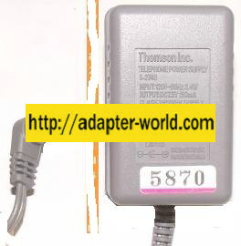 THOMSON 5-2748 AC DC ADAPTER 7.5V 150mA TELEPHONE POWER SUPPLY