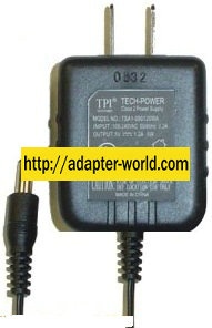 TPI TSA1-050120WA AC ADAPTER 5VDC 01.2A Power Supply Direct plug