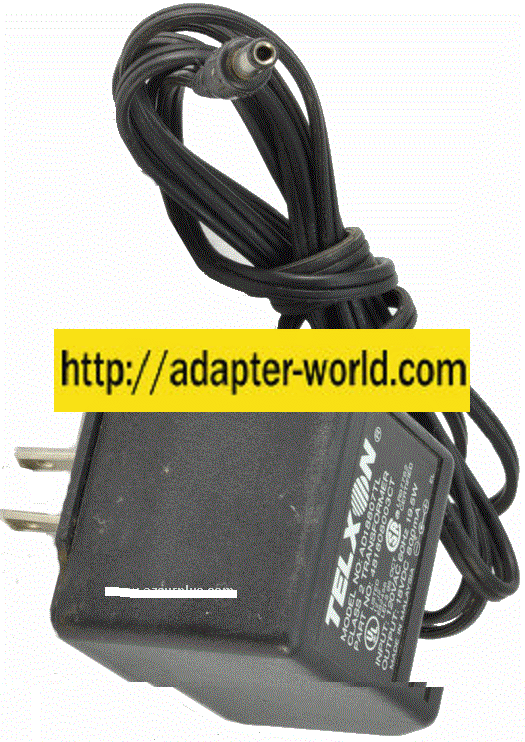 TELXON 481808003CT AC ADAPTER 18VDC 800mA -( )- 2.5x5.5mm Power
