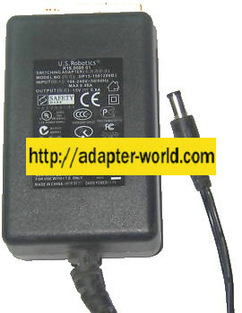 US ROBOTICS DP15-1501200B3 AC ADAPTER 15VDC 0.8A New -( ) 2.5x5