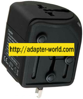 UNIVERSAL Plug Travel Adaptor Voltage 110-240VAC Watts 660-1320