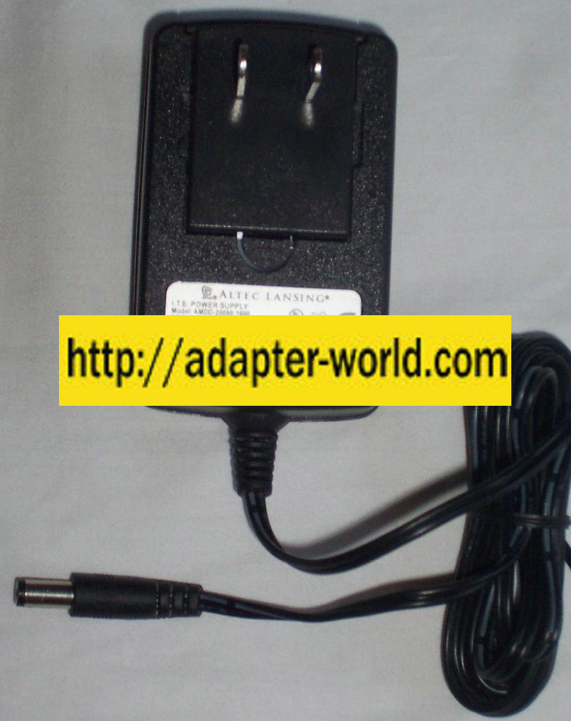 ALTEC LANSING AMDD-20090-1600 AC ADAPTER 9Vdc 1.6A -( ) 2x5.5mm