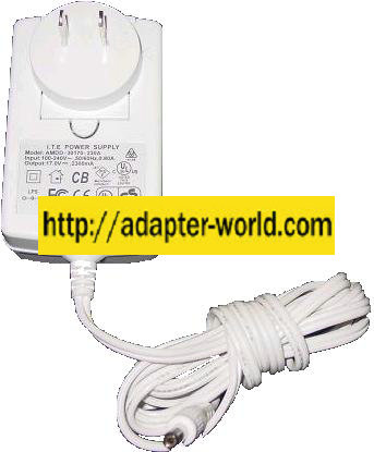 I.T.E. AMDD-30170-230A AC DC ADAPTER 17V 2300mA For Apple iPod S