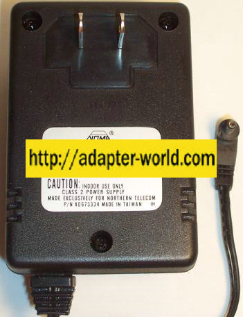 NORTEL ANOMA AD-8597 AC ADAPTER AEC-4895 9.5VDC 500mA TELECOM