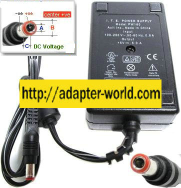 Ault PW160 AC ADAPTER 5Vdc 5A I.T.E. Power Supply For Medical eq