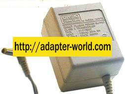CASIO M/N-75 AC ADAPTER 11VDC 350mA -( )- NEW 3x5.4x13.7mm