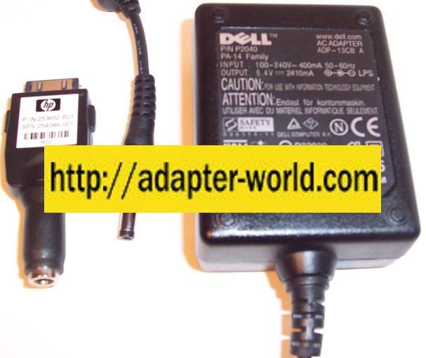 DELTA DELL ADP-13CB A AC ADAPTER 5.4VDC 2410mA -( )- 1.7x4mm 100