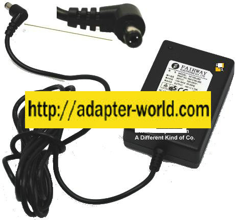 Fairway VE10B-090 AC Adapter 9VDC 1.11A -( ) New 2x5.5mm 90 ° 10