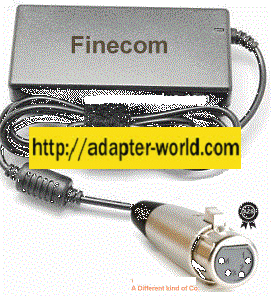 Finecom AC-1950MD AC Adapter 24V dc 2.8A 4Pin XLR Female New Po