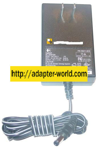 LOGITECH ADP-18LB B AC ADAPTER 24VDC 0.75A NEW -( ) 2x5.5mm ROU