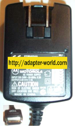 MOTOROLA SPN4604A AC ADAPTER 4.4VDC 1.1A PSM4604A Cellphone Char