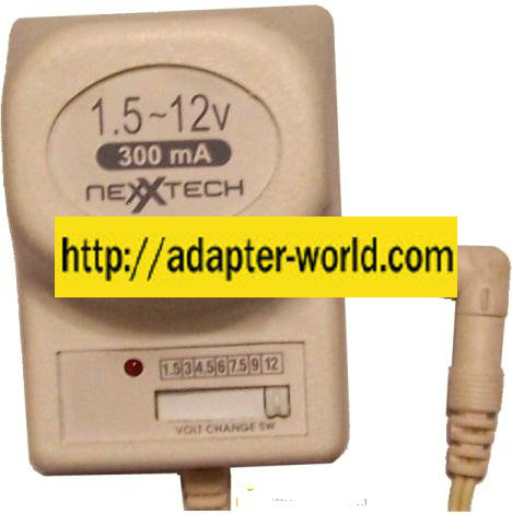 NEXXTECH 2731662A UNIVERSAL AC POWER ADAPTER 1.5~12VDC 300mA