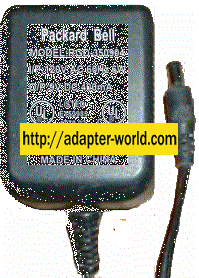 Packard Bell RGD-350904 AC ADAPTER 9VDC 0.4A POWER SUPPLY Class