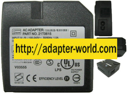 Skynet Electronic 21T0615 AC Adapter LMK-3005 30Vdc 0.5A New Po