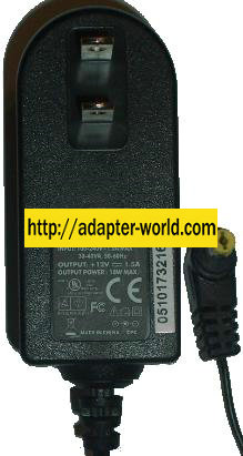 Sunny SYS1298-1812-W2 AC ADAPTER 12VDC 1.5A 2x5.5mm -( ) New 10