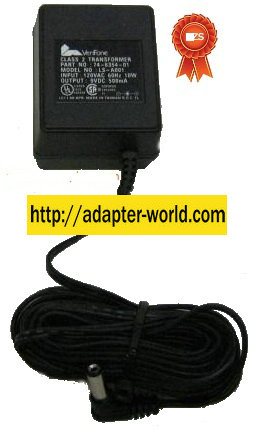 VeriFone LS-A001 AC ADAPTER 9VDC 0.5A LEI POWER SUPPLY Class 2 T