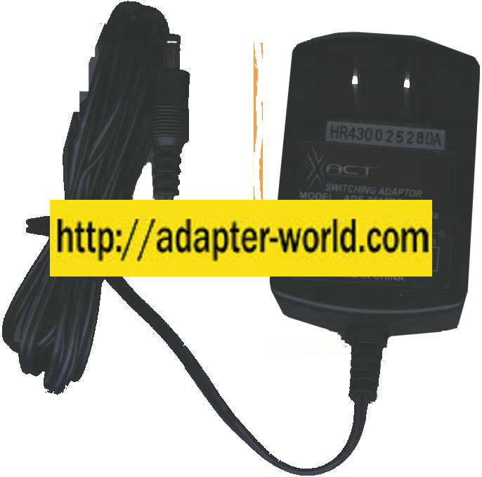 ADAPTER ADS-0615PC AC ADAPTER 6.5VDC 1.5A HR430 025280A XACT SIR