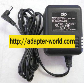 ZIP SG-511 AC ADAPTER 5VDC 1A SWITCHING POWER SUPPLY
