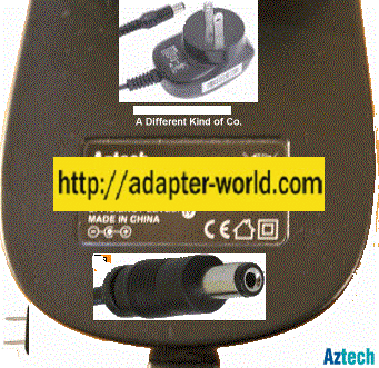 AZTECH SWM10-05090 AC ADAPTER 9VDC 0.56A NEW 2.5x5.5mm -( )- 10