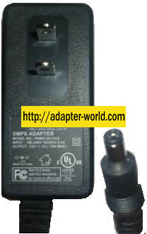BILLION PAW012A12US AC ADAPTER 12VDC 1A POWER SUPPLY