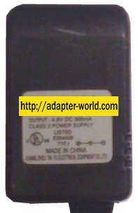 CHANG ZHOU TAI YU RKDC0450300 AC ADAPTER 4.5Vdc 300mA POWER SUPP