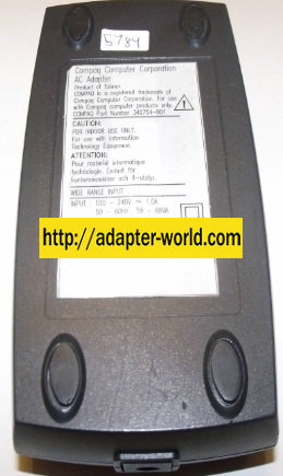 COMPAQ 340754-001 AC ADAPTER 10VDC 2.5A NEW - ---C--- 305 306