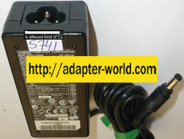 COMPAQ ADP-50CH BC AC ADAPTER 18.5VDC 2.7A NEW 1.8x4.8mm ROUND