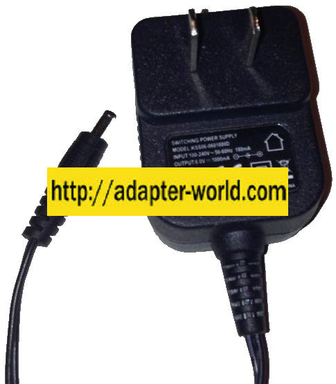 CONSWISE KSS06-0601000D AC ADAPTER 6V DC 1000mA New