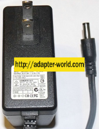 DEER COMPUTER AD1607C AC ADAPTER 6-7.5V 2.15-1.7A POWER SUPPLY