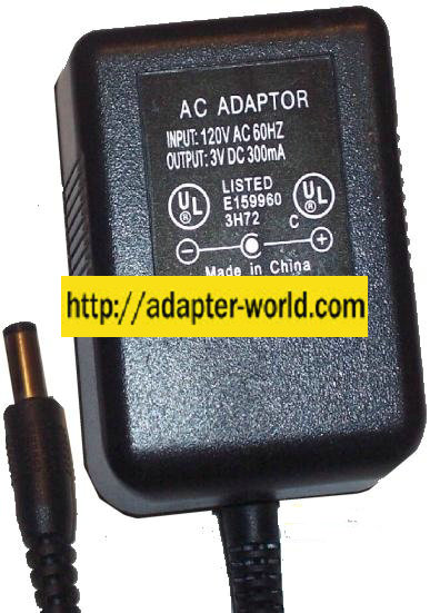 E159960 AC ADAPTER 3VDC300mA POWER SUPPLY Sima