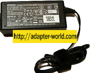 EPSON A381H AC ADAPTER 20VDC 1.68A 42W POWER SUPPLY