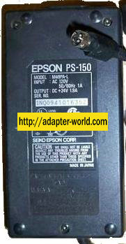EPSON PS-150 M49PA-L AC ADAPTER 24VDC 1.9A POWER SUPPLY 3Pin