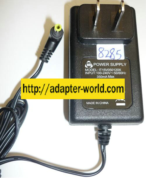 IT15V050120X AC ADAPTER 5VDC 1.2A NEW -( ) 1.5x4mm E251