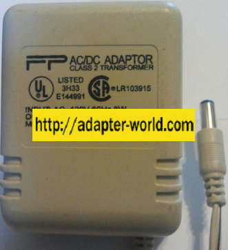 FP D41-06-600 AC ADAPTER 6V DC 600MA POWER SUPPLY