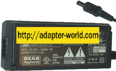 HITACHI DZ-ACE1 AC ADAPTER 8.4VDC 1.5A 16W POWER SUPPLY