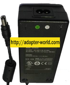 HI CAPACITY EA10952B AC ADAPTER 15-24V DC 5A 90W POWER SUPPLY HI CAPACITY EA10952B AC ADAPTER 15-24V DC 5A 90W POWER SUPPLY