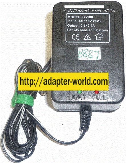 JY-100 AC ADAPTER 0.1-0.4A NEW 24V LEAD-ACID BATTERY CHARGER 2x