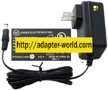 LEADER MT20-21120-A00F AC ADAPTER 12VDC 750mA -( ) 2.5x5.5mm 127