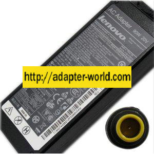 LENOVO 92P1109 AC ADAPTER 20VDC 4.5A NEW 5.5 x 8 x 11mm