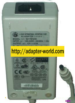 LI SHIN 0217B1248 AC ADAPTER 12VDC 4A -( ) 1.7x4.7mm 100-240vac