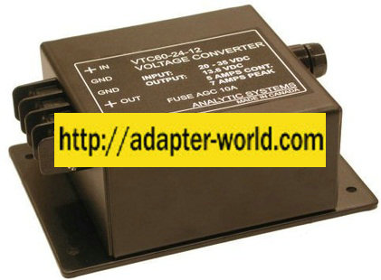 MAJORPOWER VTC65-48-12 VOLTAGE CONVERTER 40-65VDC 13.6VDC 5A
