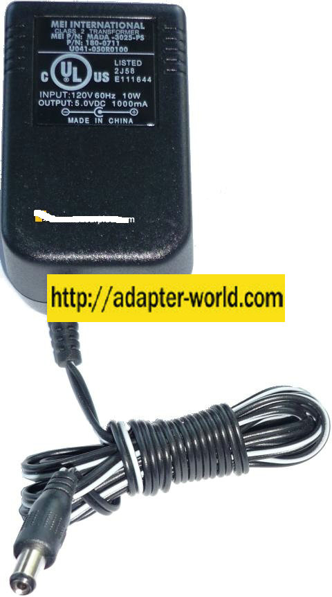 MEI MADA-3025-PS3 AC ADAPTER 5VDC 1A 1000MA POWER SUPPLY