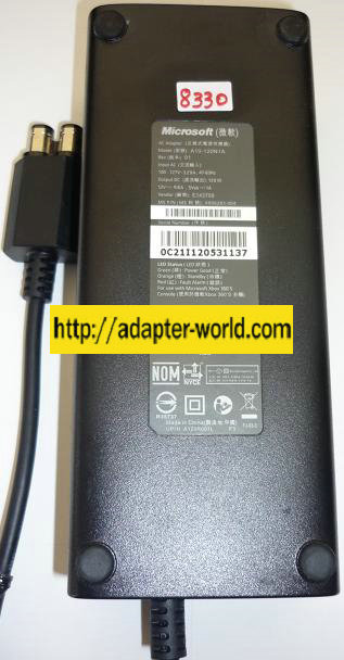 MICROSOFT XBOX 360S A10-120N1A AC ADAPTER 12VDC 9.6A NEW 2PIN M