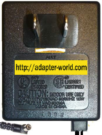 NORTEL AD-7502D AC ADAPTER 16VAC 500mA NEW 2.5x5.5mm ~(~) 90 °