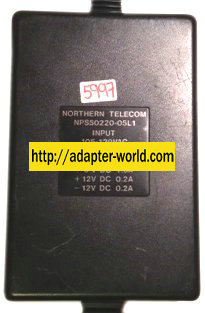 NORTHERN TELECOM NPS50220-05L1 AC ADAPTER 5VDC 1.5A NEW