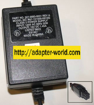 P57-151500-H010G AC ADAPTER 15VDC 1.45A NEW 4pin MOLEX CLASS 2