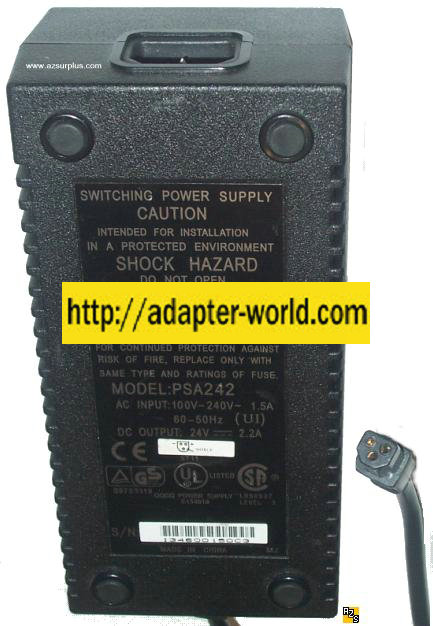 PSA242 AC DC ADAPTER 24V 2.2A POWER SUPPLY