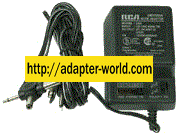 RCA AH5 AC ADAPTER 3/4.5/6/7.5/9/12V DC 12Vx500mA NEW MULTI